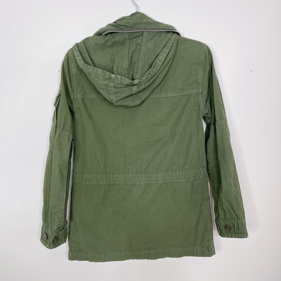 J Crew Womens XXSmall 2XS Field Mechanic Jacket Hillside Green Cotton Utility - Picture 2 of 12
